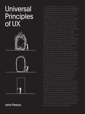 cover image of Universal Principles of UX